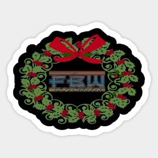 FBW Christmas Logo 1 Sticker